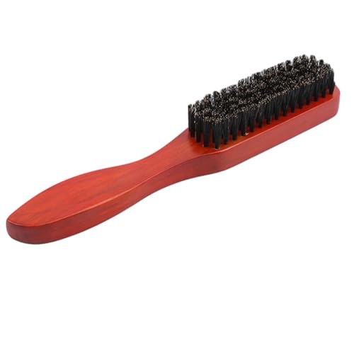 Brosse en poils de sanglier antistatique et peigne démêlant en bois