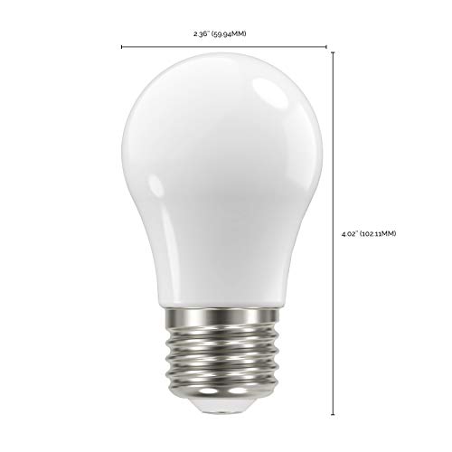 Image of Satco S12439, A19 LED Light Bulbs, 75W Replacement, 3000K, 4-Pack, LED Lamp | Dimmable, 320 beam spread, E26 medium base, 15,000-hour life, Warm white illumination