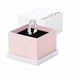 PANDORA Timeless Band of Clear Hearts Ring - Sterling Silver Ring with Cubic Zirconia - Jewelry for Women - Includes Gift Box - 6