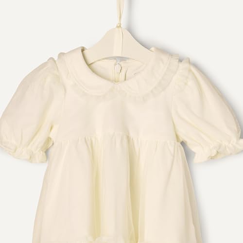 Amazon Essentials Unisex Babies' Tulle Dress, Ivory, 18 Months - image 5