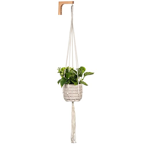 Atearth Indoor Wall Hanger Bracket - Small And Medium Indoor Plants Or Macrame Plant Hanger, Wood Wall Hook For Indoor Hanging Planters Wooden Bracket, Hanging Decor Plant Accessories #TOP2