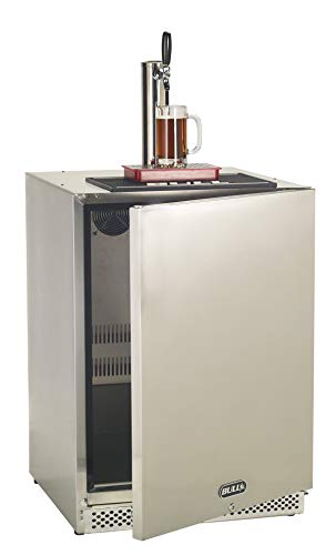 Bull Outdoor Products Outdoor Rated Kegerator – 304 Stainless Steel Single Tap Beer Fridge with...