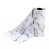Tappetino Mobili Antiscivolo Effetto Marmo 30x300 cm – Rivestimento in PVC Spesso e Inodor...
