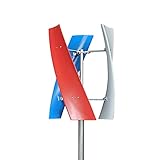 Kaibrite 400w 12v/24v Wind Generator Power Turbine Vertical 3 Blade, Wind Turbine Generator Kit with...