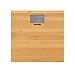 Nilpferd Personenwaage Digital Bambus Badezimmerwaage mit LCD-Anzeige Kapazität 180kg/Genauigkeit 100g Badwaage Step-On-Technik 30x30cm(Batterien enthalten)