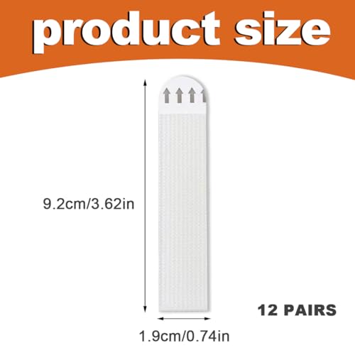 CFEWV 12 Stück Bilder Aufhängen Set ohne Bohren mit Aufhängestreifen, Starke Haltekraft und Rückstandsfrei Abnehmbar für Bilderrahmen und Wanddekoration