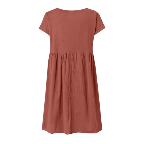 Robe tee-shirt ample en lin premium au tombé fluide unique - 4