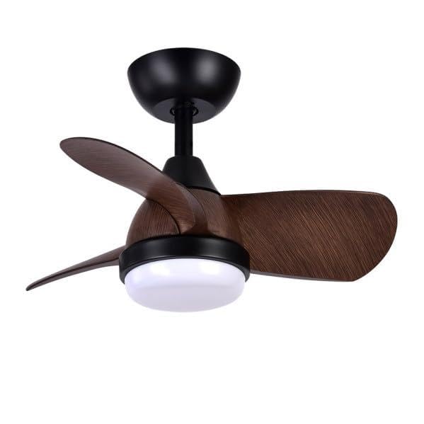 Brightium Ventilador DC 24W 3 Aspas 60D 2400LM 6 Velocidades 3000-4500-6000K con Control Remoto, Memoria y Temporizador para refrescar espacios.