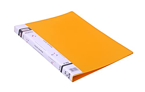 Image of Saya Report File Folder - A4 Size | Professional Presentation Folder with Chrome Lever Clip, Inside Pocket, and Punchless Design | 2-Pack for School, Work, and Home Organization (A4, Yellow)