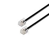 [CONEXIÓN] Cuenta con 2 conectores RJ11 6P4C en cada extremo, listos para enchufar y funcionar