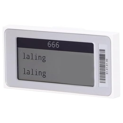 Etiqueta de Precio Electrónica Inteligente con Bluetooth, Actualizaciones Automáticas Multicanal, Pantalla TFT Clara, Batería Reemplazable, para Supermercados Tiendas Escuelas