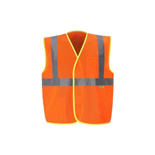 2W International MV327C-2 XL Class 2 Economy Safety Vest Orange - Extra Large