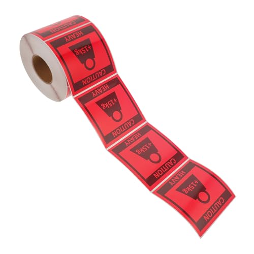 BUGUUYO 1 Roll Stickers for Shipping Sticker Large Elevator Heavy Equipment Operator Stickers Label Sticker Label Caution Heavy Stickers for Shipping