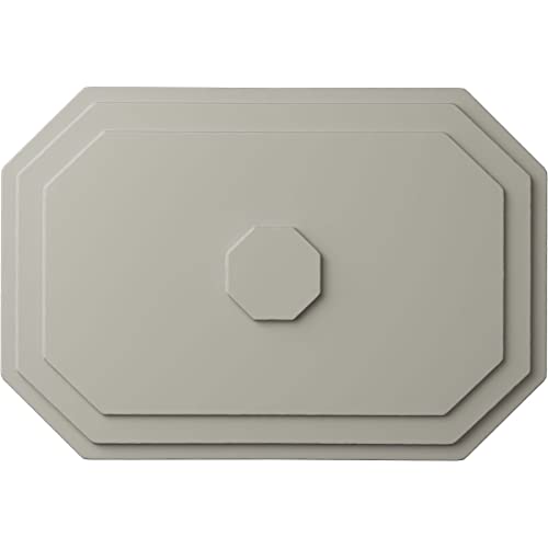 Image of 25 1 /4 inchW x 17 1 /4 inchH x 1 3 /4 inchP Felix Ceiling Medallion, Hand-Painted Pot of Cream