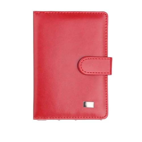 Portefeuille de passeport de voyage en cuir rouge, le cadeau parfait pour homme