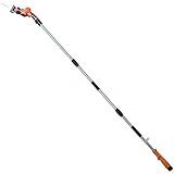 [山善] 高枝ガーデンポールソー 10.8V 充電式 (ポール高さ3段階調整) (日本製刃使用) (着脱式ポール) (コードレス) LPS-1025OR