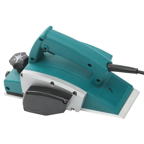 Elektrische Handhobelmaschine, Elektrohobel Holzbearbeitung 600W 82mm Hobelbreite für Heimwerker und Profi Schreiner