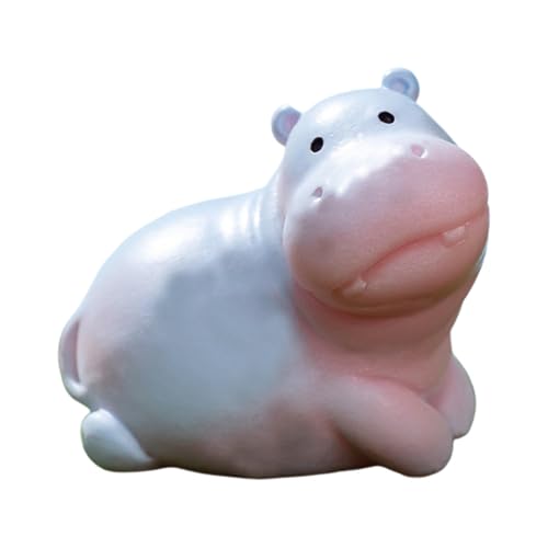 Figurines de petites hippopotames, statue d'hippopotame - Ornement de tableau de bord mignon - Petites figurines d'hippopotame pour tableau de bord de voiture,...