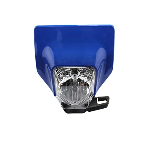 Phare H4 Blanc Moto Enduro Optique Avant Bleu pour FE TE 2017 2018