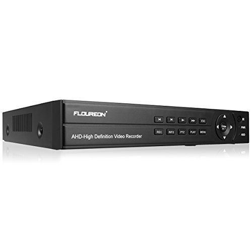 FLOUREON House Security Camera System 1080N DVR + 4 Pack 2.0MP CMOS Lens CCTV Security Camera 3000TVL Night Vision Remote Access Motion Detection (8CH 1080N AHD 3000TVL+1 TB HDD)