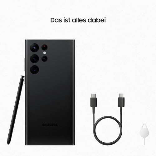 Samsung Galaxy S22 Ultra, Android Smartphone, 6,8 Zoll Dynamic AMOLED Display, 5.000 mAh Akku, 128 GB/8 GB RAM, Phantom Black… – Ansicht 7