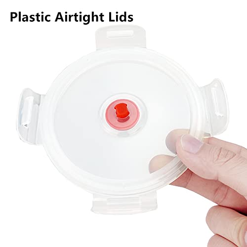 Ccyanzi 3Piece Round Collapsible Bowl With Lids, Silicone Food Storage Containers, Microwave & Freezer Safe, Space Saving For Kitchen Cabinet And Camping Backpack,(Red Gray) #TOP7