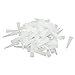 Aexit 23mmx6.3mmx2.3mm Dishes Silicone Rubber Connector Tapered Stopper Cell Culture Dishes White 80pcs