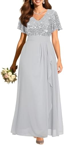 Pinup Fashion Women Plus Size Formal Dresses - Sequin Evening Gow...