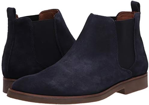 Driver Club USA Men's Luxury Leather Boot with Lug Sole Ankle, Navy Suede, 7 M US | Image 6