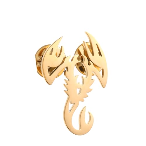 Image of Stainless Steel Insects Creative Scorpion Brooches for Women and Men