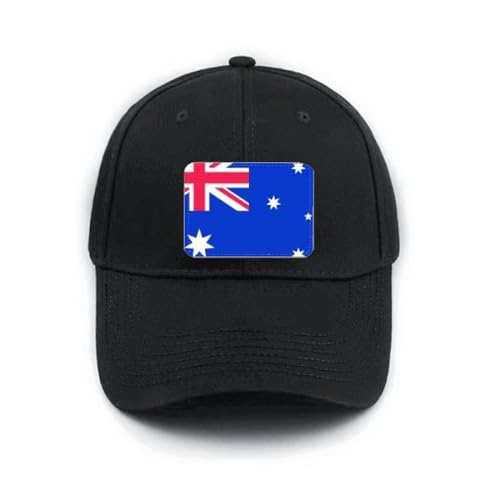 Casquette de baseball noire Australie ajustable chapeau drapeau Océanie