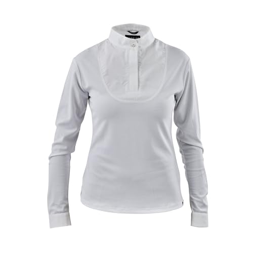 Aubrion - Camicia da equitazione, da donna, bianco, 44