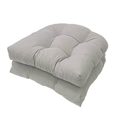 INFBLUE Lot de 2 coussins de siège touffetés pour intérieur et extérieur – 48,3 x 48,3 cm – En forme de U – Pour chaise en osier, coussins de INFBLUE Lot de 2 coussins de siège touffetés pour intérieur et extérieur – 48,3 x 48,3 cm – En forme de U – Pour chaise en osier, coussins de
