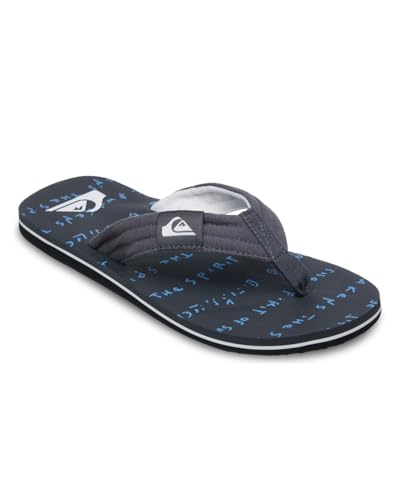 Quiksilver Men's Molokai Layback Flip Flops Sandals Black Size UK 12