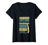 Damen Skateboarden macht mich glücklich, dass Sie nicht so viel Flip Skateboard T-Shirt mit V-Ausschnitt