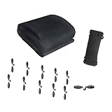 JINYUNIAO 調節可能なガーデンプラントシールドガードカバーネット 固定クリップ付き 日よけ用 鳥のコントロール用