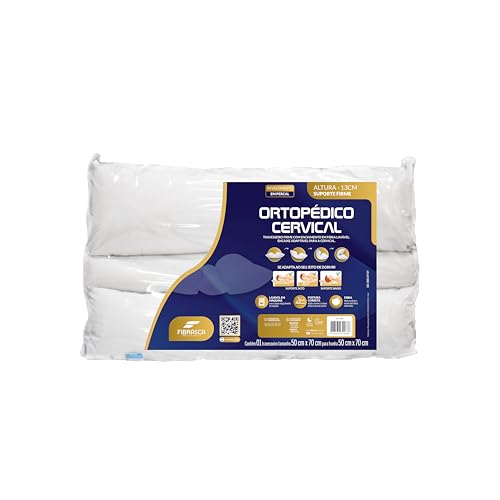 Travesseiro Ortopédico Cervical 50x70cm Fibrasca