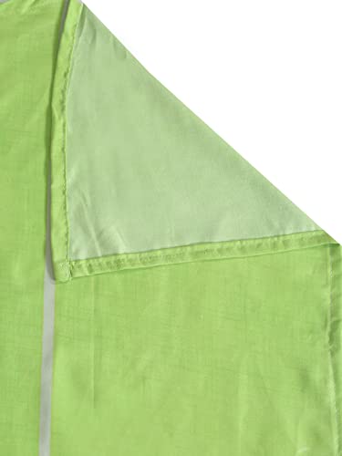 Image of Home Sizzler 210 TC Microfibre Green Double Bedsheet with 2 King Size Pillow Covers