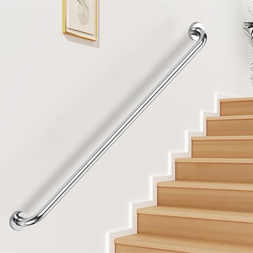 屋内階段用壁取り付け手すり、2フィート、3.3フィート、4フィート、5フィートの階段手すり、屋外階段用ステンレススチール階段手すり、デッキポーチレール、浴室シャワー安全グラブバー(30cm)