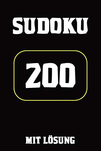 Sudoku 200 mit Lösung: Puzzle Rätsel Heft,mittel, 2 Rätsel pro Seite,9x9 (German Edition)