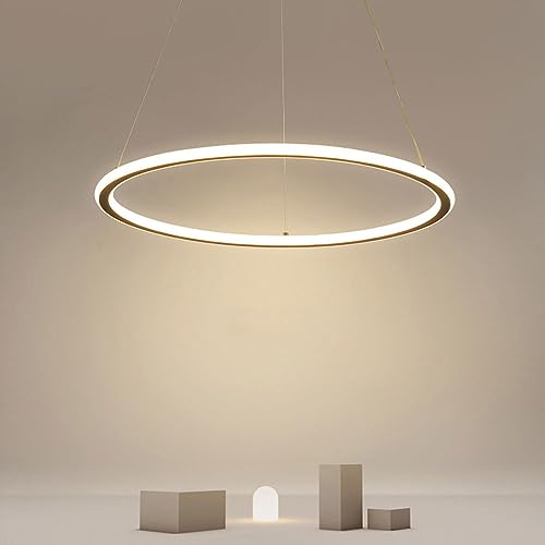 Lámpara colgante circular ideal para restaurante y bar con diseño moderno