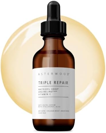 Asterwood Triple Repair Peptide Serum, Matrixyl 3000, Argireline & Vit. C