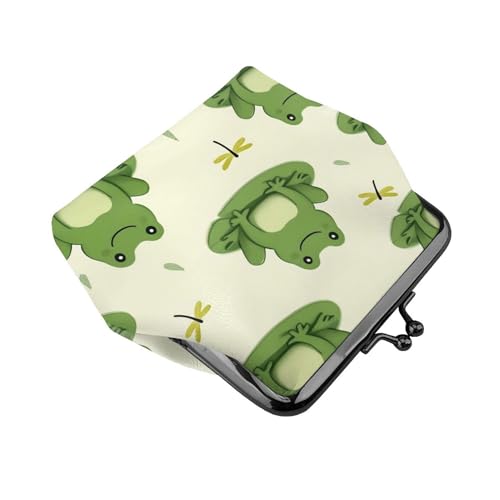 Coin Purses Wallet Make Up Cute Frog Animal Green Frogs (2) Change Pouch Key Holder Kiss lock Clasp Clutch3