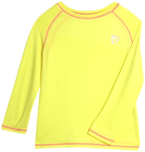Image of Pink Platinum Girls Rash Guard - UPF 50+ Sun Protection Quick Dry Summer Long Sleeve Swim Shirt Rash Guard for Girls