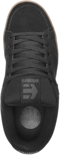 Image of Etnies Kingpin - Classic Skate Heritage Fashion Style with on-Trend Puffy Look, Reinforced Cupsole - Black /Dark Grey /Gum - 10