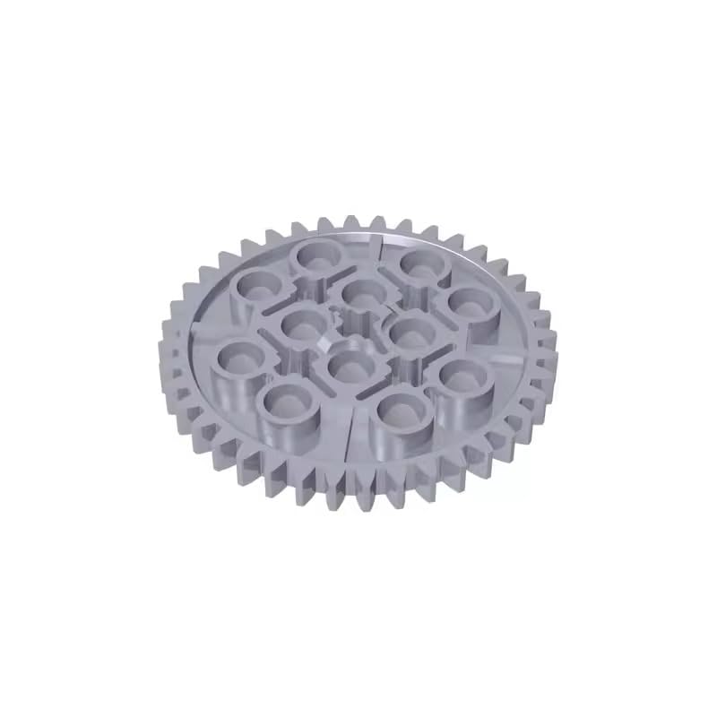 3649 Gear Technic Gear 40 Tooth 10 Pieces GDS-1099 Compatible with Lego Building Blocks Color:Flat Silver
