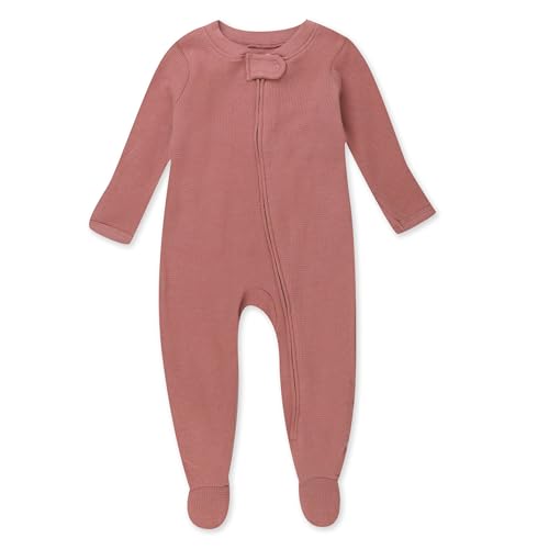 Image of HonestBaby Classics Sleep & Play Footed One-Piece Pajama Sleeper 100% Organic Cotton