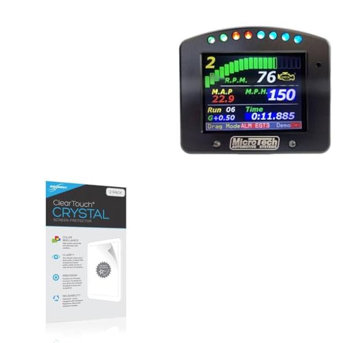 BoxWave Screen Protector Compatible with Microtech Logger Dash Gen2 (3.5 in) - ClearTouch Crystal (2-Pack), HD Film Skin - Shields from Scratches