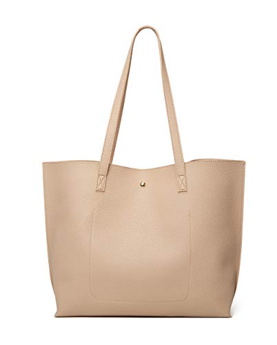 Image of Dreubea Women's Soft Faux Leather Tote Shoulder Bag from, Big Capacity Tassel Handbag