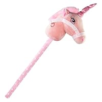 Aggloz | Hobby Horse Toy with Sounds | Tall Horse on a Stick | Quality Horse Toys | Galloping Sounds | Childrens Toy | for Kid Xmas Gifts Indoor & Outdoor | 66cm